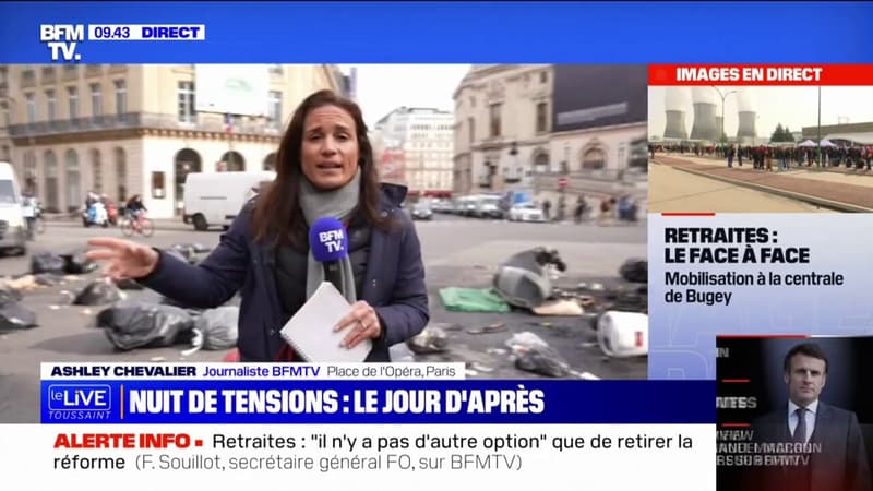 Manifestations: de nombreux dégâts causés à Paris contre la réforme des retraites