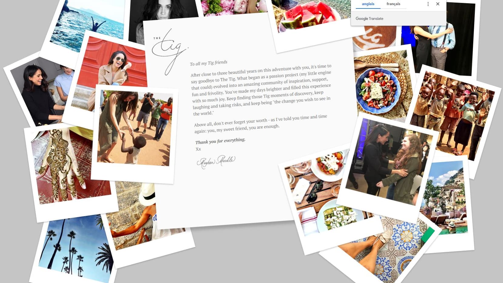 The Tig, le blog de Meghan Markle, fermé en 2017