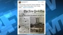 Le journaliste Erick Erickson a tiré sur un exemplaire du "New York Times" pour manifester son désaccord avec son édito anti-armes.