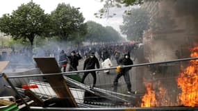 Lors de la manifestation du 1er Mai, à Paris.