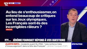 JO 2024: "Les Français ont les pieds sur terre" déclare Jérôme Fourquet, directeur du département "Opinion et stratégies d'entreprise" de l'IFOP