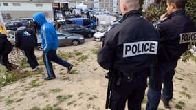 Agents de police dans un quartier Nord de Marseille, le 27 février dernier.