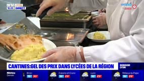 Cantines : gel des prix  dans les lycées de la région