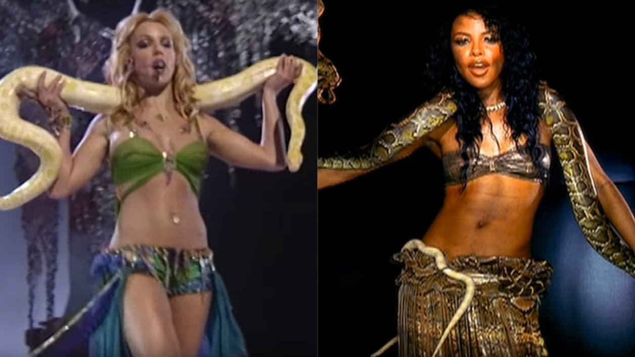 Britney Spears, septembre 2001 - Aaliyah, avril 2001