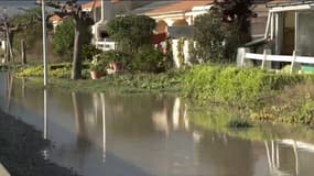 La commune de Palavas-les-Flots (Hérault) sous l'eau après les inondations qui ont touché le département la troisième semaine de décembre 2025 