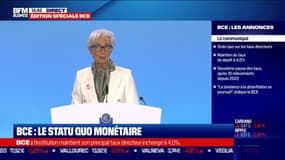 BCE : le statu quo monétaire