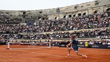 Andrey Rublev lors de l'UTS de Nîmes - le 04/04/2025