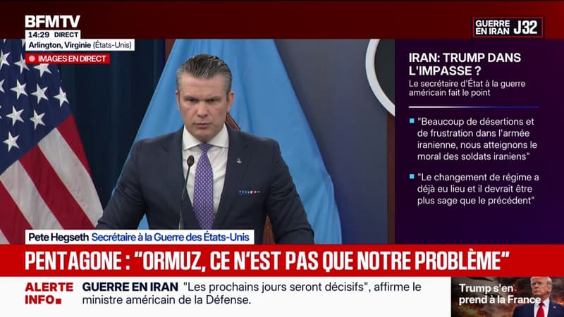 Guerre en Iran: "La priorité est d'atteindre un accord sinon nous sommes prêts à continuer", affirme Pete Hegseth, secrétaire à la Défense des États-Unis