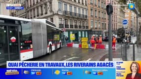 Lyon: le quai de la Pêcherie en travaux, les riverains agacés