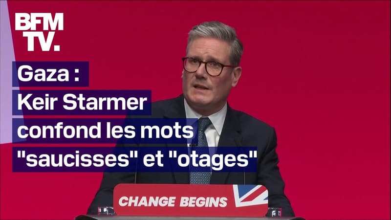 The return of sausages:Keir Starmer confond le mot "otage" avec "saucisse", lors d'une prise de parole sur la guerre à Gaza