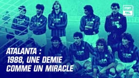 L'équipe de l'Atalanta Bergame demi-finaliste de la Coupe des vainqueurs de Coupes en 1987-88