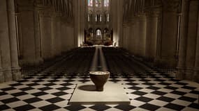 Mise en situation du projet de mobilier liturgique dans la cathédrale Notre-Dame de Paris