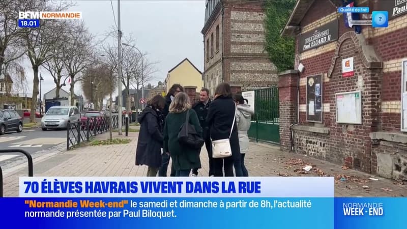 Le Havre: 70 élèves vivent dans la rue