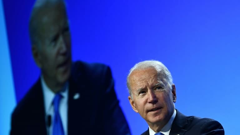 Le président américain Joe Biden, le 2 novembre 2021 à Glasgow