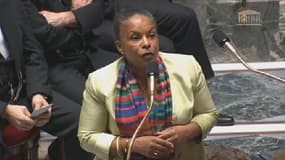 "Il nous faut retisser le lien social", a lancé Christiane Taubira mardi à l'Assemblée nationale.