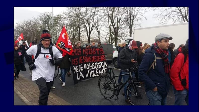 Une partie du cortège
