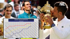 Titres en Grand Chelem : Comment Djokovic a fondu sur Federer