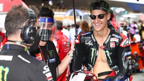 Fabio Quartararo au départ du GP de Catalogne