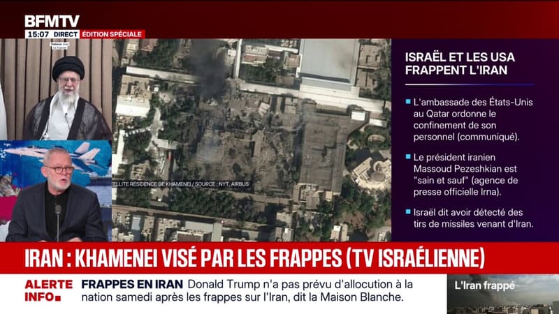 Iran: une des résidences de l'ayatollah Khamenei visée par des frappes, selon la télévision israélienne