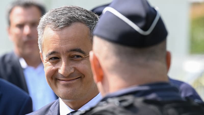 Gérald Darmanin, le 30 juin 2023, à Evry-Courcouronnes