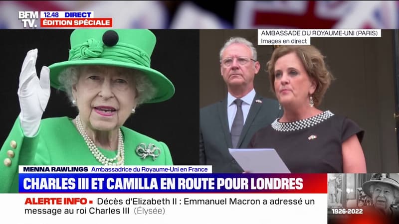L'ambassadrice du Royaume-Uni en France rend hommage à la reine Elizabeth II