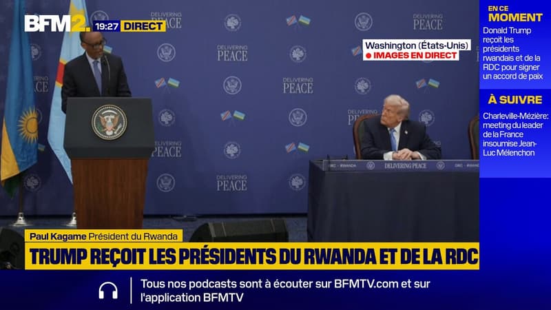 Accord de paix RDC/Rwanda: Donald Trump "nous oriente vers l'avenir", assure Paul Kagame