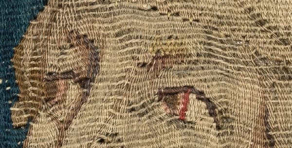 Détail de la tapisserie de l'Apocalypse exposée au château d'Angers.