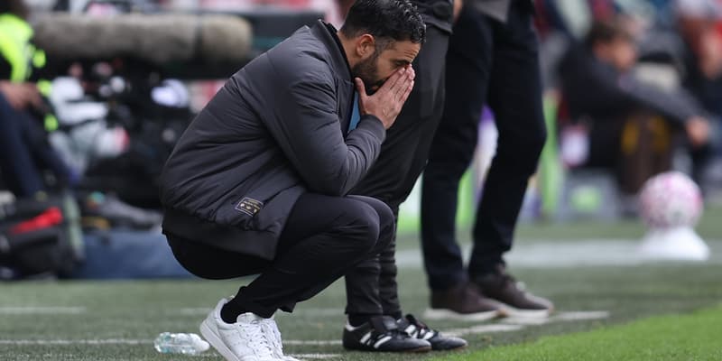 Ruben Amorim avec Manchester United le 27 septembre 2025