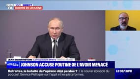 Boris Johnson accuse Poutine de l'avoir menacé avec un missile