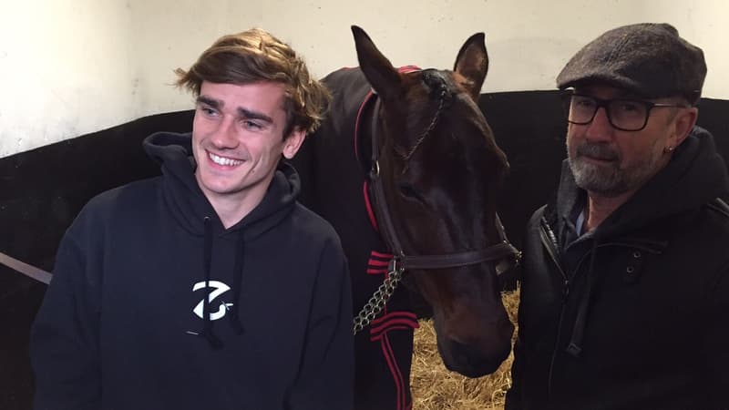 Antoine Griezmann et son père avec Bold Eagle