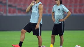 Zlatan Ibrahimovic et Edinson Cavani