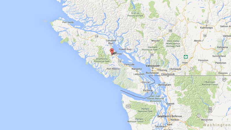 L'île de Vancouver, où a eu lieu le séisme de magnitude 6,6.