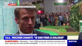 Militant violemment écarté du président au Salon de l'agriculture: "Je désapprouve toute forme de violence", affirme Macron