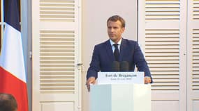 Emmanuel Macron depuis le Fort de Brégançon, le jeudi 20 août 2020