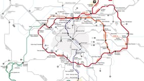 Plan du futur métro parisien