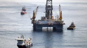 La plateforme Deepwater dans le Golfe du Mexique en 2010