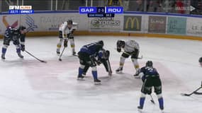 Hockey: les Dragons de Rouen l'emportent sur la glace des Rapaces de Gap