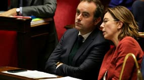 La ministre des Comptes publics Amélie de Montchalin et le Premier ministre Sébastien Lecornu à l'Assemblée nationale, le 24 octobre 2025 à Paris