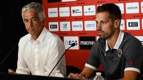Jean-Pierre Rivère au côté de Morgan Schneiderlin