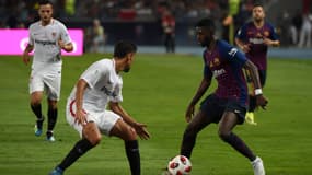 Ousmane Dembélé (à droite)