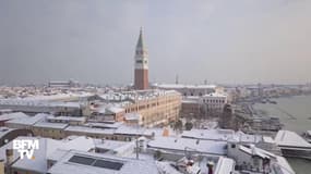 Les images rares de Venise sous la neige
