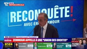 Dissolution de l'Assemblée nationale: Éric Zemmour appelle à "la plus vaste union des droites"