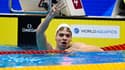 La star de la natation française Léon Marchand aux championnats du monde de Fukuoka, juillet 2023