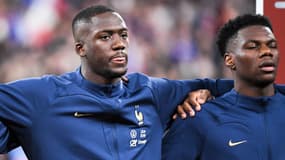 Ibrahima Konaté avant le match de la France contre les Pays-Bas, le 24 mars 2023