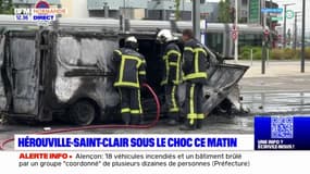 Mort de Nahel: des véhicules brûlés à Hérouville-Saint-Clair et à Caen