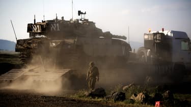 Un tank israéliens à la frontière syrienne, le 5 mai.