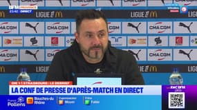 OM-Strasbourg: De Zerbi estime que l'OM "méritait de gagner"