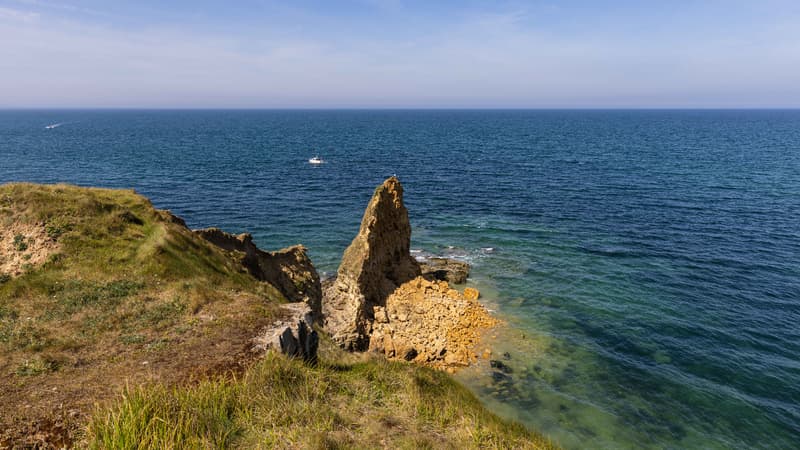 La Pointe du Hoc, dans le Calvados.