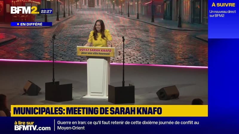 "Madame Chikirou ne veut pas sécuriser Paris, elle veut transformer Paris en zone d’accueil internationale", déclare Sarah Knafo
