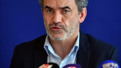Le procureur de la République de Mont-de-Marsan Olivier Janson lors d'une conférence de presse le 25 avril 2024 au tribunal de Mont-de-Marsan